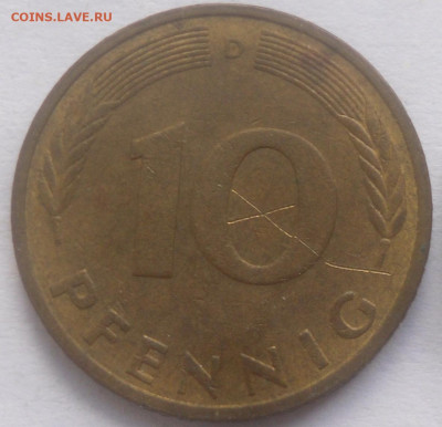ФРГ 10 пфеннинг 1982 г. до 01.09 - SAM_7068.JPG