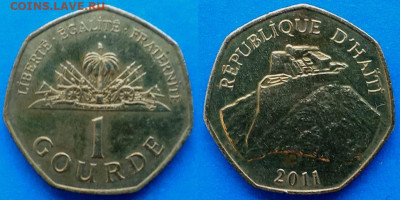 Гаити - 1 гурд 2011 года до 31.08 - Гаити 1 гурд, 2011   80