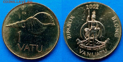 Вануату - 1 вату 2002 года до 31.08 - Вануату 1 вату, 2002  40