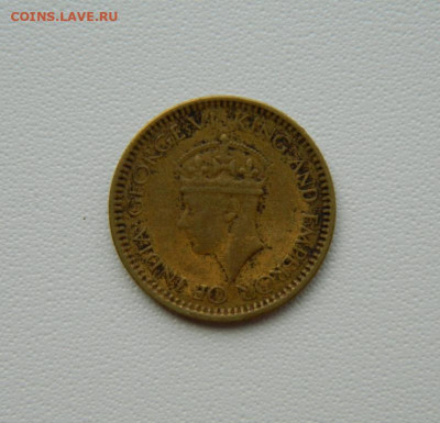 Британский Цейлон 25 центов 1943 г. до 01.09.25 - DSCN7166.JPG