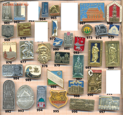 значки разные фикс.цена 10 руб,2 до ухода в архив - 5 961 1000 по 10 руб 001