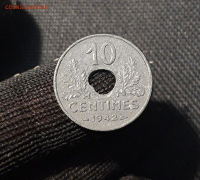 ФРАНЦИЯ 10 САНТИМОВ 1942 года До 03.09 - 20250319_230123