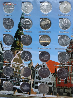Латвия набор памятных и обиходных монет 2001-2013 в буклете - 3