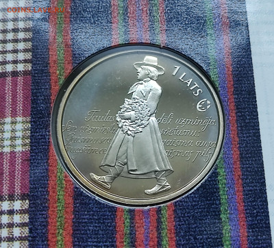 Латвия 1 лат 2008 Фестиваль в блистере до 31.08.25 в 22:00 - 5