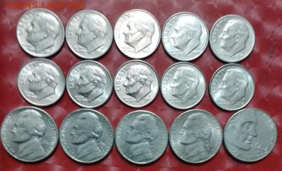 22.10. - США 10 Даймы, 5 Никель 22.10.24 A