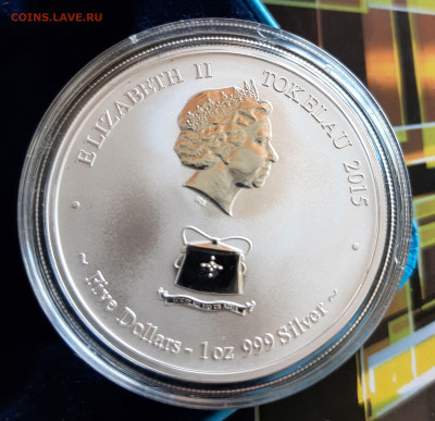 5 долларов 2015 "Семья коз", 31,1 чистого серебра - 20250830_115446