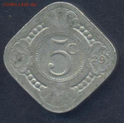 Нидерланды 5 центов 1929 г.1.09.2025 г. 22 -00 МСК. - Голландия1