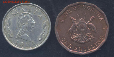 Уганда 1 шиллинг 1987 г.1.09.2025 г. 22 -00 МСК. - Мальта3