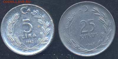 Турция 5 лир 1982 г.1.09.2025 г. 22 -00 МСК. - Турция