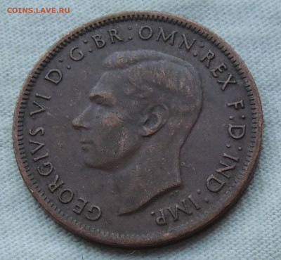 Австралия ½ пенни 1943 до 3.09.2025 - Австралия ½ пенни 1943 .JPG