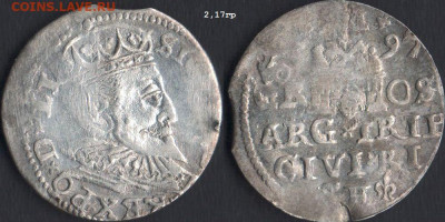 3 гроша 1597 Рига, Польша до 06.09.25 в 22-10 - 3гроша1597Рига