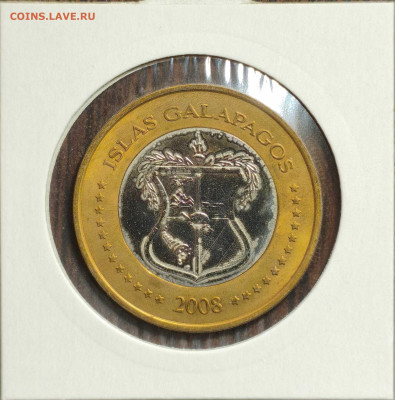 5 долларов Галапагоссы,черепахa,UNC, до 06.09.25г. 22:00мск - 1000002190_11zon