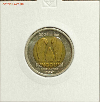 200 фр. о-в Кергелен,пингвины,UNC, до 06.09.25г. 22:00мск - 1000002191_11zon