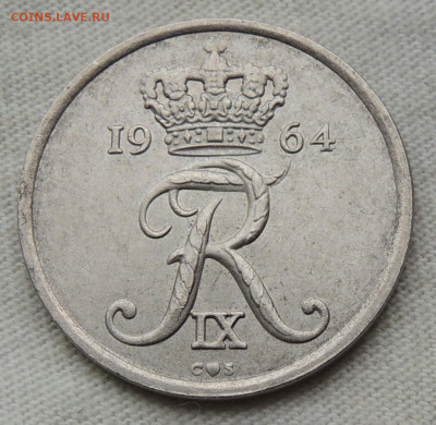 Дания 25 эре 1964 до 7.09.2025 - Дания 25 эре 1964 .JPG