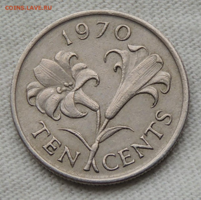 Бермуды 10 центов 1970 до 7.09.2025 - Бермуды 10 центов 70.JPG