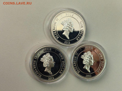 1 доллар 2012 Ниуэ Ирисы (3шт), Ag925, до 11.09 - ЯЯ Ирисы-4