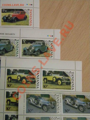 Марки.Танзания.Авто.4 малых листа. - DSCN4750.JPG