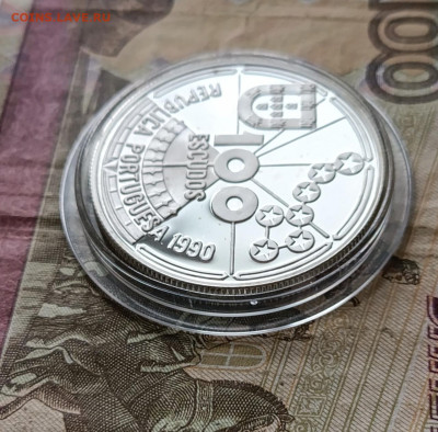 Португалия 100 эскудо, 1990 г Золотой век открытий до 06.09 - 85