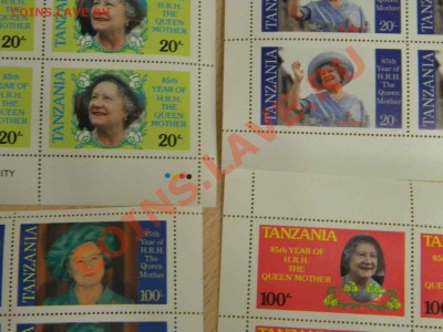 Марки.Танзания.85 лет Королеве.4 малых листа. - DSCN4766.JPG