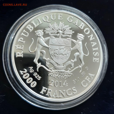 Знаки зодиака Рак, Габон, 31,1 чистого серебра - 20250906_134953