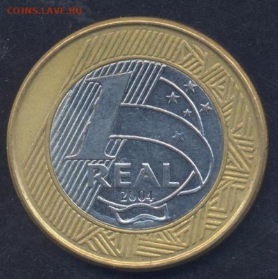 Бразилия 1 риал 2004 г.9.09.2025 г. 22 -00 МСК. - Бразилия
