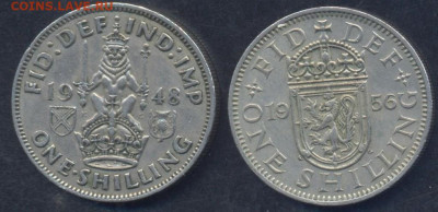 Британия 1 шиллинг 1956 г.9.09.2025 г. 22 -00 МСК. - Британия шиллинг2