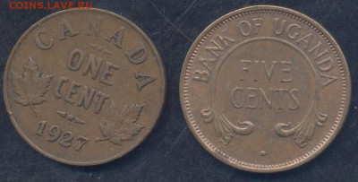 Уганда 5 центов 1966 г. 9.09.2025 г. 22 -00 МСК. - Канада