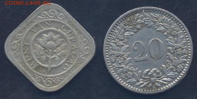 Голландский Кюрасао 5 центов 1948 г.  9.09.2025 г. 22 -00 МС - Швейцария