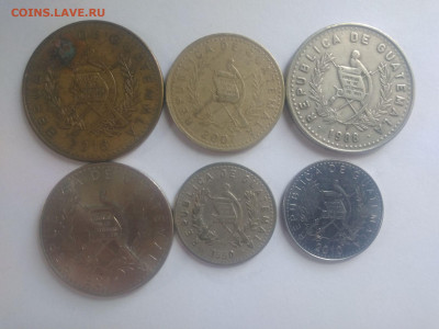 ФИКС Монеты Гватемалы до 09.09.2025 22-00 мск - Гватемала набор 2