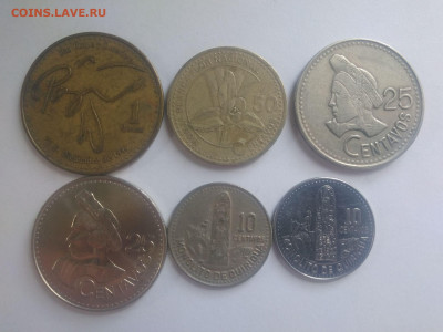 ФИКС Монеты Гватемалы до 09.09.2025 22-00 мск - Гватемала набор 1