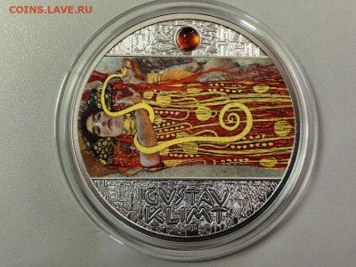 1 доллар 2018 Ниуэ Густав Климт - Медицина, Ag999, до 14.09 - Ц Климт Медицина-1