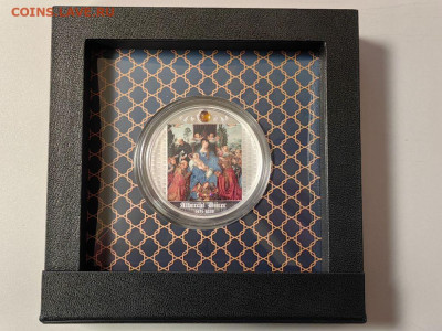 500фр 2021 Камерун Дюрер Праздник терновых венцов, Ag999 - Ч Дюрер Праздник терновых венцов-3