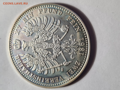 2 талера 1861 года, надчекан выпуск 1981 года - 20250908_165617