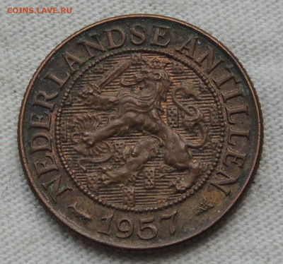 Нидерландские Антильские о-ва 1 цент 1957 до 14.09.2025 - Нидерландские Антильские о-ва 1 цент 57 .JPG