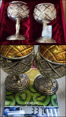 Бокалы 2шт. Серебро 925 проба Вес 337гр Хорош работа До10.09 - IMG_20250909_102115