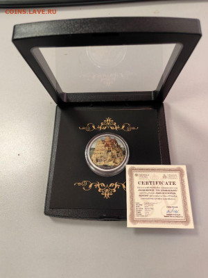 500фр 2017 Камерун Брейгель. Вавилонская башня, Ag999, до 15 - Ю Камерун Башня-1