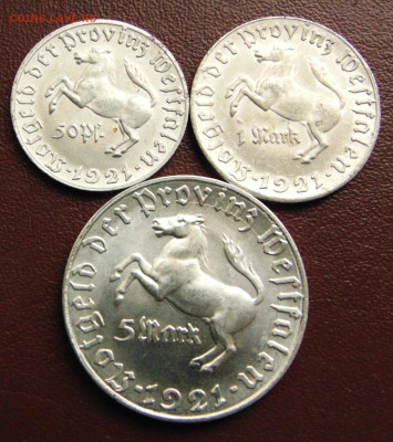 Вестфалия 50 пфеннигов, 1, 5 и 10 марок 1921. До 16.09.25 - DSC00001a.JPG