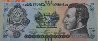 Гондурас 5 лемпира 2019 г - Гондурас 5-1.JPG