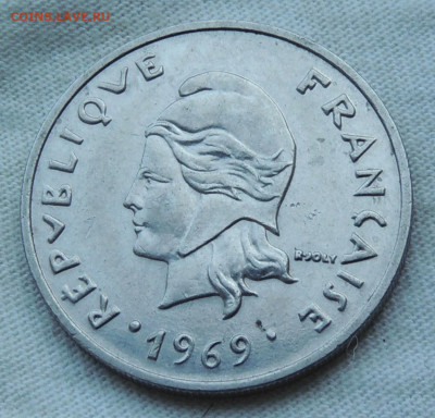 Французская Полинезия 20 франков 1969 до 14.09.2025 - Французская Полинезия 20 франков 69 .JPG
