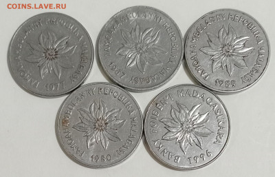 5 франков МАДАГАСКАР-5 монет 14.09.25. 22:00 МСК - IMG_20250909_210956_edit_485959489656964