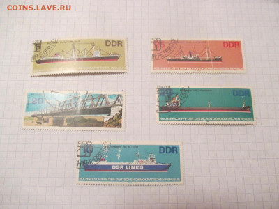 Марки 5 штук . ГДР. Корабли . - IMG_0446.JPG