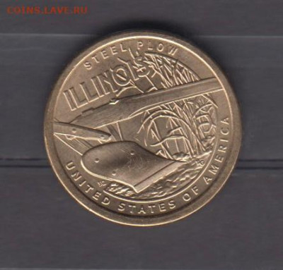 США 2024 1$ стальной плуг  ( Иллинойс) ) до 14 09 - 15
