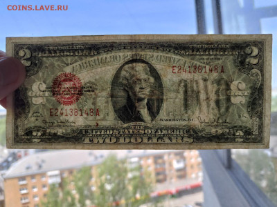 США 2 доллара 1928 г. G красная печать до 15,09,25 22-00 - США-1928-9