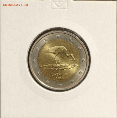 2 евро Латвия 2015 г.,UNC,до 13.09.25г. 22:00мск - 1000002161_11zon