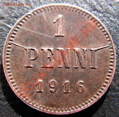 1 пенни 1916,Русская Финляндия,раскол.24.02.12 в 20.20 Мск. - 1