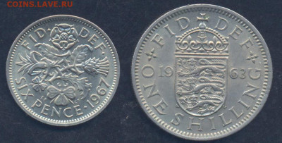 Британия 6 пенсов 1967 г.13.09.2025 г. 22 -00 МСК. - Британия