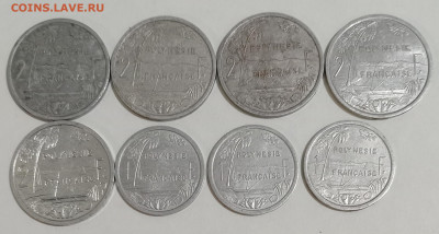 ФРАНЦУЗСКАЯ ПОЛИНЕЗИЯ 1, 2 франка 8 штук 14.09.25. 22:00 - IMG_20250910_213337_edit_520035546928380