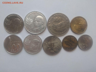 ФИКС Монеты Индии,Индонезии,Израиля до 17.09.2025 22-00 мск - Набор монет Индонезии 2