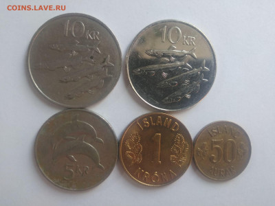 ФИКС Монеты Греции,Джерси,Исландии до 17.09.2025 22-00 мск - набор монет Исландии 2