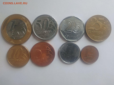ФИКС Монеты Бразилии до 17.09.2025 22-00 мск - Бразилия набор 1